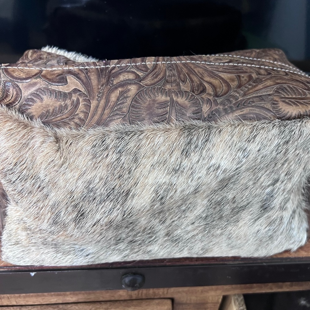 Dancing Cactus Designs Cowhide Shower Bag